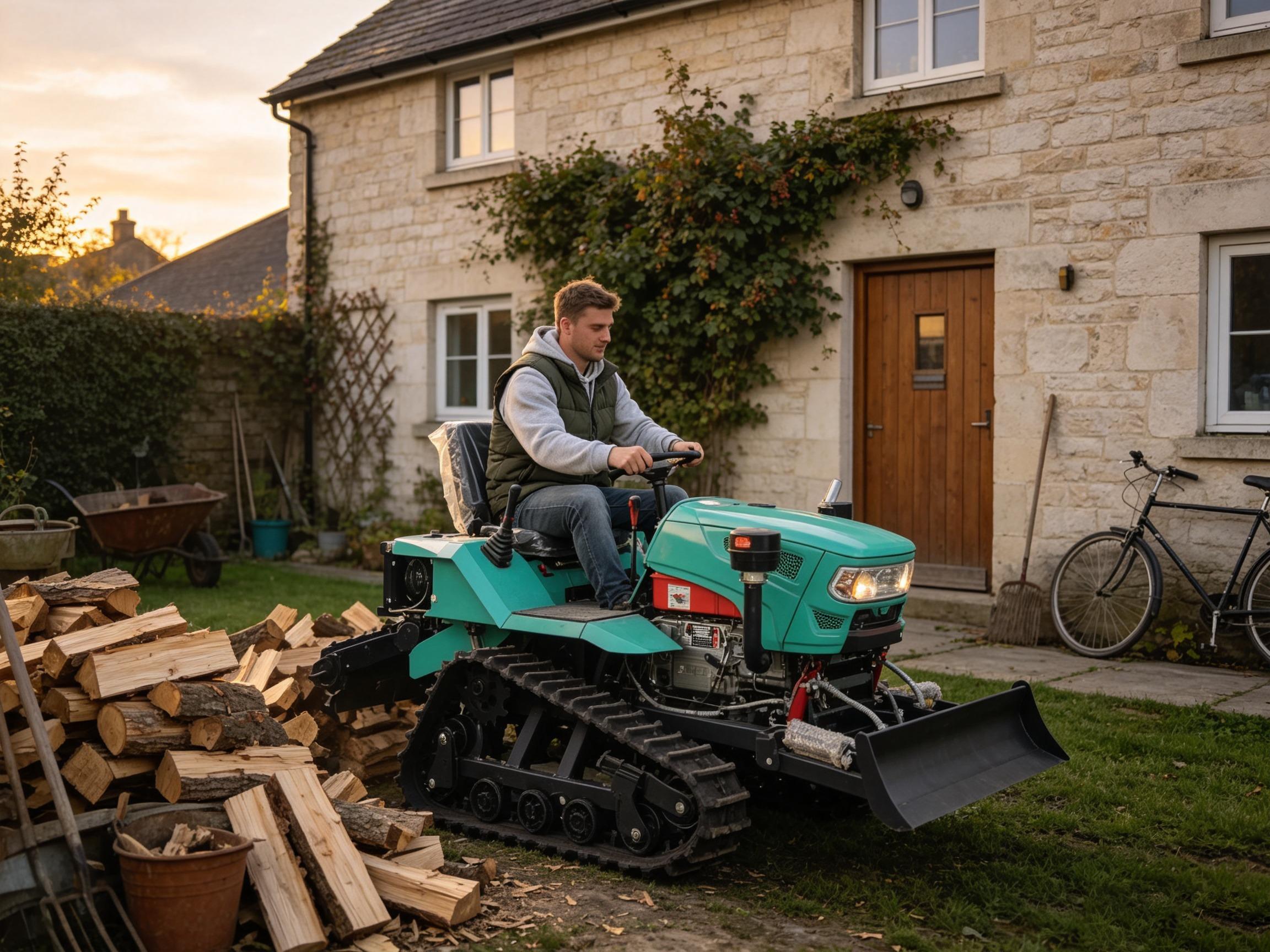 Agriculture.Farming Design - Trattore Agricolo Cingolato Diesel da 45